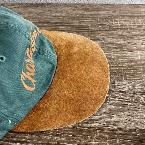 Vintage Charleston SC Baseball Cap Green Brown Adjustable Strapback Hat Headwear - Picture 12 of 12